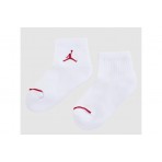 Jordan Jumpman Παιδικές Κοντές Kάλτσες Λευκές 3 Ζευγάρια