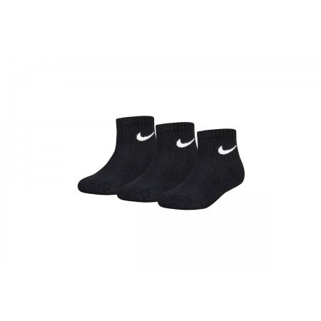 Nike Παιδικές Kάλτσες Μέχρι Τον Αστράγαλο Μαύρες 3 Τεμάχια