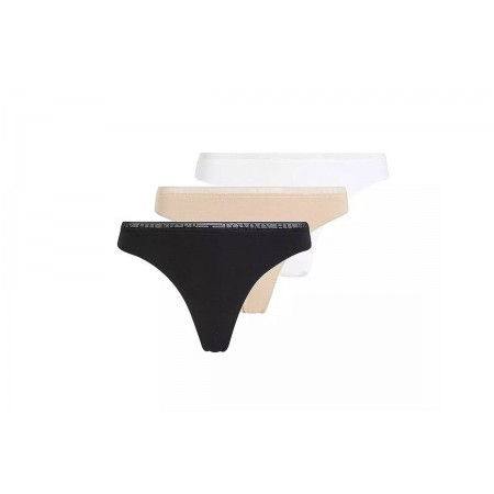 Tommy Jeans Lace 3P Thong Εσώρουχα String 3-Τεμάχια 