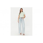 Guess Adele Γυναικείο Κοντομάνικο Crop T-Shirt Βεραμάν