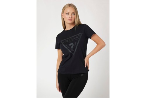 Guess Front Logo T-Shirt Γυναικείο (V2YI07K8HM0 JBLK)