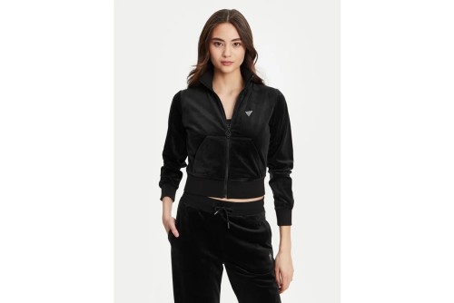 Guess Ζακέτα Βελουτέ Γυναικεία (V3BQ22K0232 JBLK)