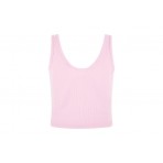 Guess Γυναικεία Αμάνικη Μπλούζα Ροζ