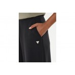 Guess Mid Rise Wide Leg Παντελόνι Φόρμας Γυναικείο (V4YB07KCAY2 JBLK)