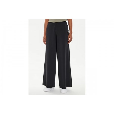 Guess Mid Rise Wide Leg Γυναικείο Παντελόνι Φόρμας Μαύρο