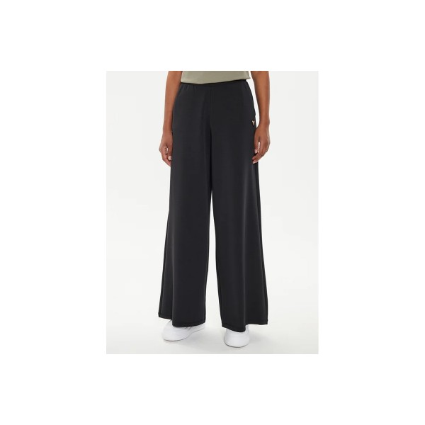 Guess Mid Rise Wide Leg Παντελόνι Φόρμας Γυναικείο (V4YB07KCAY2 JBLK)