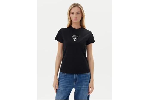 Guess Triangle Logo T-Shirt Γυναικείο (V4YI21KCDH1 FJ8N)