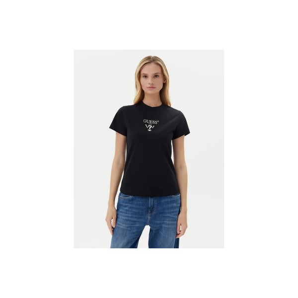 Guess Front Logo Stretch T-Shirt Γυναικείο (V4YI21KCDH1 FJ8N)