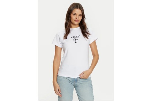 Guess Triangle Logo T-Shirt Γυναικείο (V4YI21KCDH1 G011)