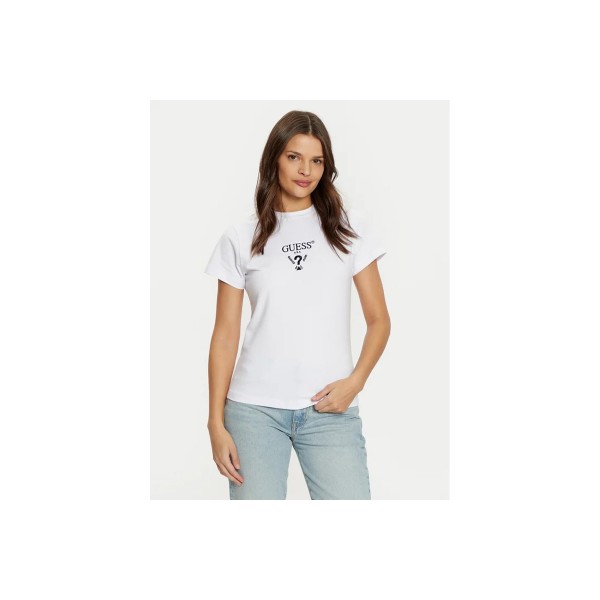 Guess Front Logo Stretch T-Shirt Γυναικείο (V4YI21KCDH1 G011)