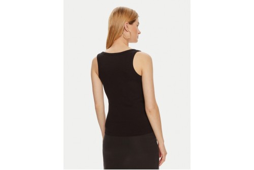 Guess Rib-Knit Μπλούζα Αμάνικη Γυναικεία (V4YP06K8RT2 JBLK)