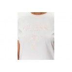 Guess Γυναικείο Κοντομάνικο T-Shirt Λευκό