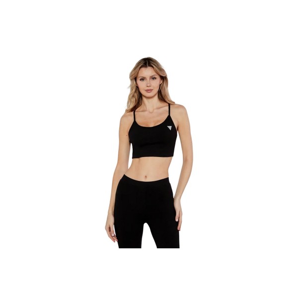 Guess Active Crop Top Αμάνικο Γυναικείο (V5GP15KCRS2 JBLK)