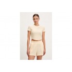Guess Peony And 4G Logo Crop Top Κοντομάνικο Γυναικείο (V5GP21KCT02 F27G)