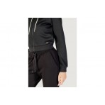 Guess All-Over Logo Γυναικεία Πολυεστερική Ζακέτα Μαύρη