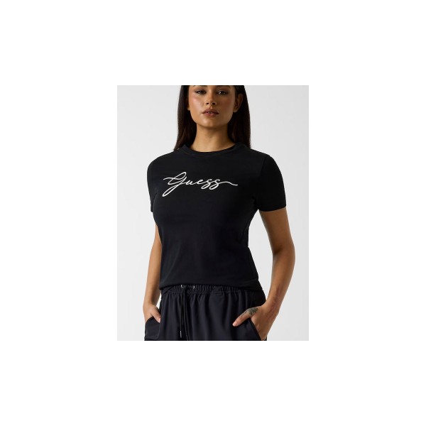 Guess Embroidered Logo T-Shirt Γυναικείο (V6GI01K2962 JBLK)