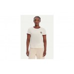 Guess Greta Active Γυναικείο Κοντομάνικο T-Shirt Εκρού