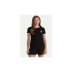 Guess Greta Active Γυναικείο Κοντομάνικο T-Shirt Μαύρο