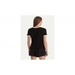 Guess Greta Active Γυναικείο Κοντομάνικο T-Shirt Μαύρο