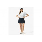 Guess Boxy Logo Γυναικείο Κοντομάνικο Cropped T-Shirt Σιέλ