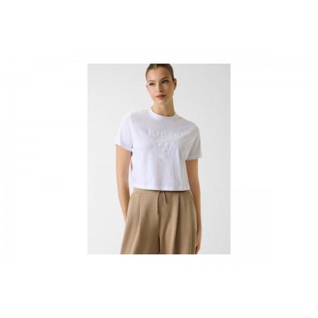 Guess Boxy Logo Cropped T-Shirt Γυναικείο 