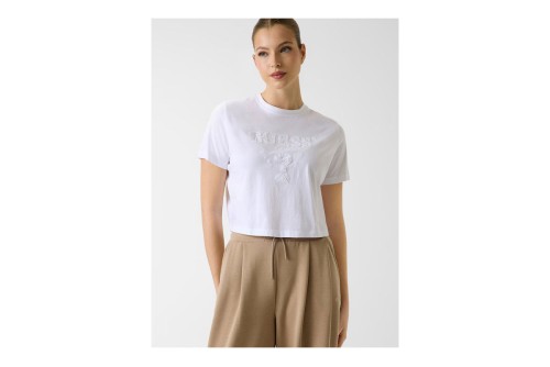 Guess Boxy Logo Cropped T-Shirt Γυναικείο (V6GI13K2980 G011)