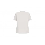 Guess Andrea Γυναικείο Κοντομάνικο T-Shirt Εκρού, Μαύρο