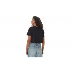 Guess Cropped Boxy T-Shirt Γυναικείο (V6GI17K2984 JBLK)