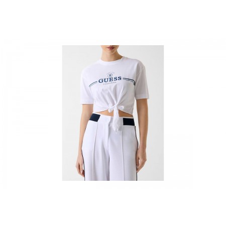 Guess Boxy Logo Cropped T-Shirt Γυναικείο 