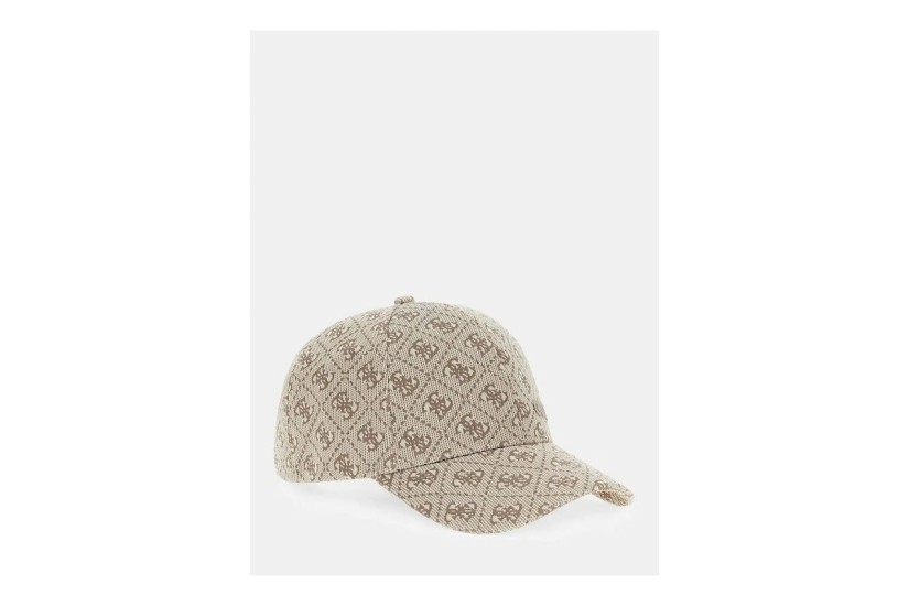 Guess 4G Baseball Γυναικείο Καπέλο Strapback Μπεζ, Καφέ