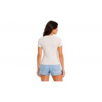 Guess Tracey Γυναικείο Κοντομάνικο T-Shirt Εκρού
