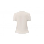 Guess Tracey Γυναικείο Κοντομάνικο T-Shirt Εκρού