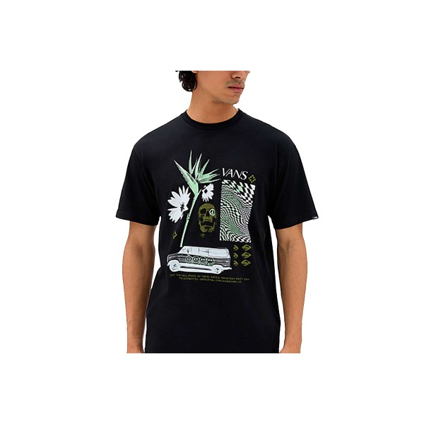 Vans Warped Vacation Ss T-Shirt Ανδρικό (VN0008T8BLK1)