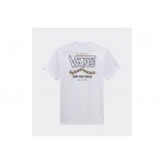 Vans Lokkit Ανδρικό Κοντομάνικο T-Shirt Λευκό