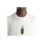Vans Jump Drive Ανδρικό Κοντομάνικο T-Shirt Εκρού