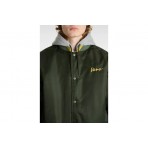 Vans Scripted Hooded Ανδρικό Μπουφάν Bomber Χακί, Γκρι, Κίτρινο