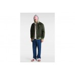 Vans Scripted Hooded Ανδρικό Μπουφάν Bomber Χακί, Γκρι, Κίτρινο