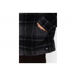 Vans Piedmont Hooded Plaid Ανδρικό Jacket Γκρι Σκούρο, Μαύρο