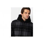 Vans Piedmont Hooded Plaid Ανδρικό Jacket Γκρι Σκούρο, Μαύρο
