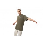 Vans Left Chest Logo Ανδρικό Κοντομάνικο T-Shirt Χακί