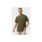 Vans Left Chest Logo Ανδρικό Κοντομάνικο T-Shirt Χακί