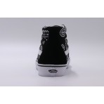 Vans Sk8-Hi Ανδρικά Sneakers Μποτάκια Μαύρα, Λευκά