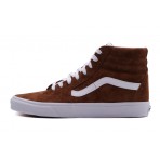 Vans Sk8-Hi Ανδρικά Sneakers Μποτάκια Καφέ, Λευκά
