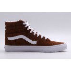 Vans Sk8-Hi Ανδρικά Sneakers Μποτάκια Καφέ, Λευκά