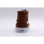Vans Sk8-Hi Ανδρικά Sneakers Μποτάκια Καφέ, Λευκά