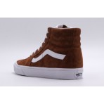 Vans Sk8-Hi Ανδρικά Sneakers Μποτάκια Καφέ, Λευκά
