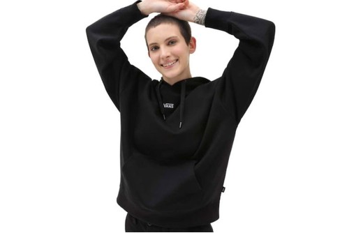 Vans Flying Os Ls Hoodie Γυναικείο (VN0A7RMDBLK1)