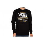 Vans Stackton Crew-B Μπλούζα Με Λαιμόκοψη Ανδρικό (VN0A7Y3VBLK1)