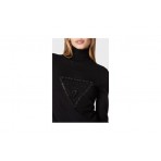 Guess Μπλούζα Πλεκτή Με Ζιβάγκο Γυναικεία (W2BR50Z2NQ2 JBLK)