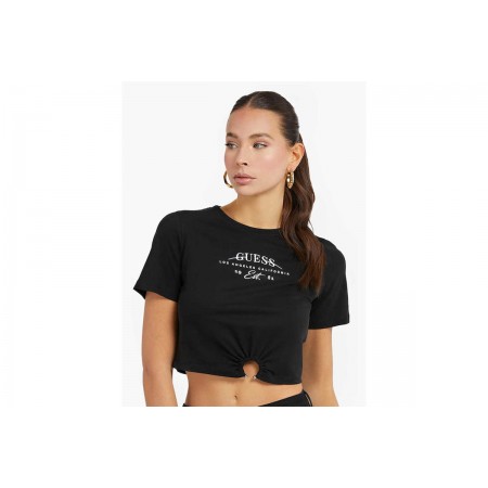 Guess Crop Top Κοντομάνικο 